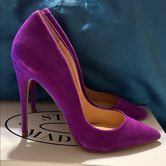 NWT Steve Madden Vibrant Purple Heels - Picture 2 of 7